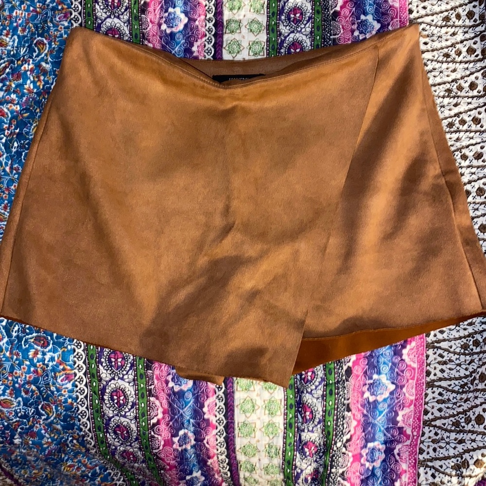 Suede skort